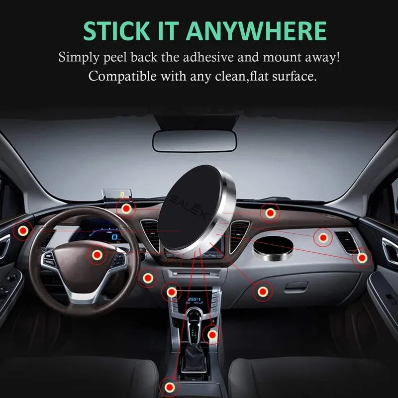 Magnetic Car Phone Mount - 360° Hands-Free Dashboard Holder